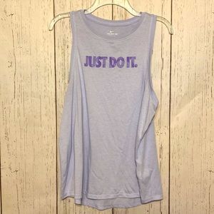 Nike Women’s racerback athletic tank top in lavender